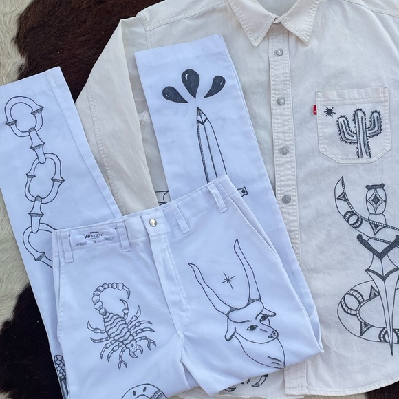 Traditional art workwear pants - Picture 6 of 11